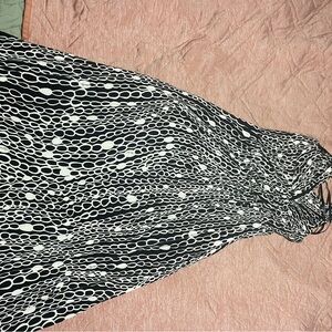 Milly Black & White Chain-Link Print dress